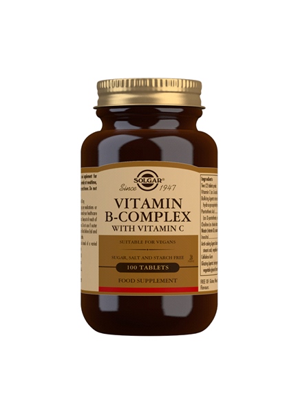 Solgar - Vitamin B-Complex With Vitamin C (100 Tabs)